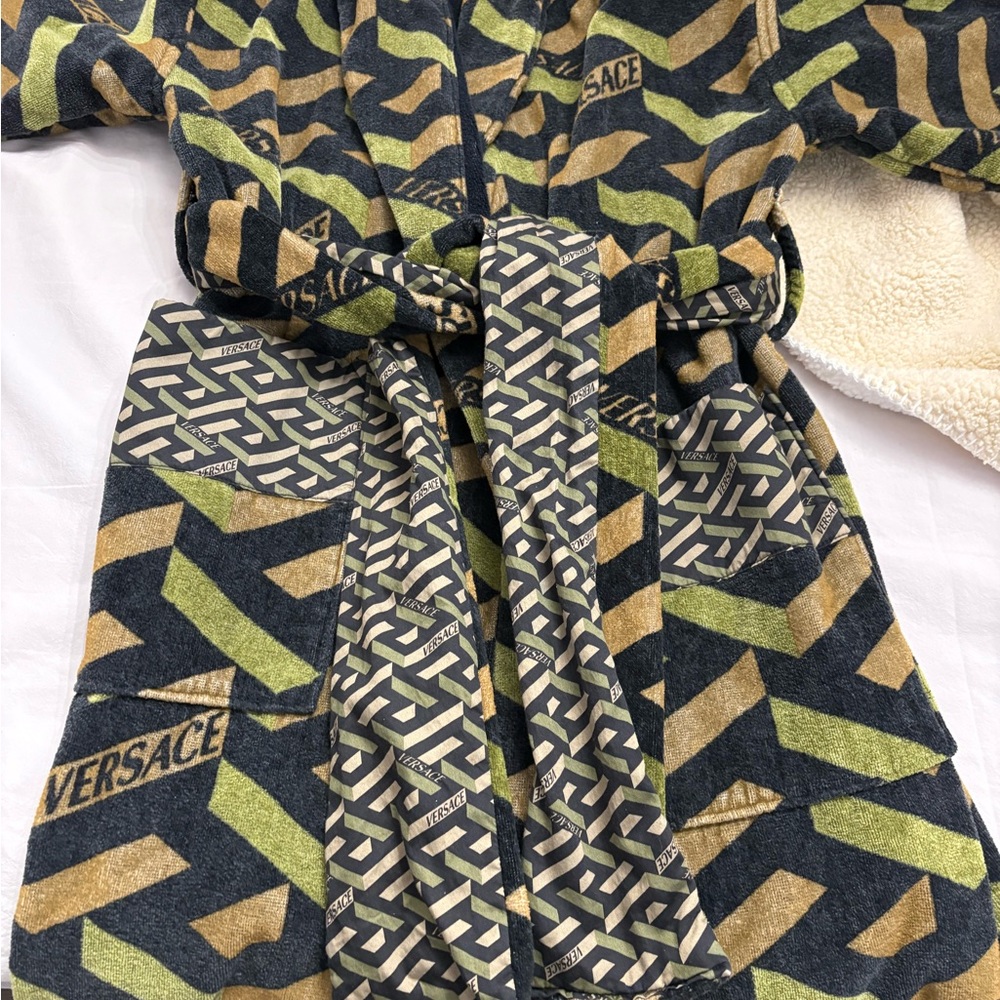 Versace Women Robe - Green and Gold